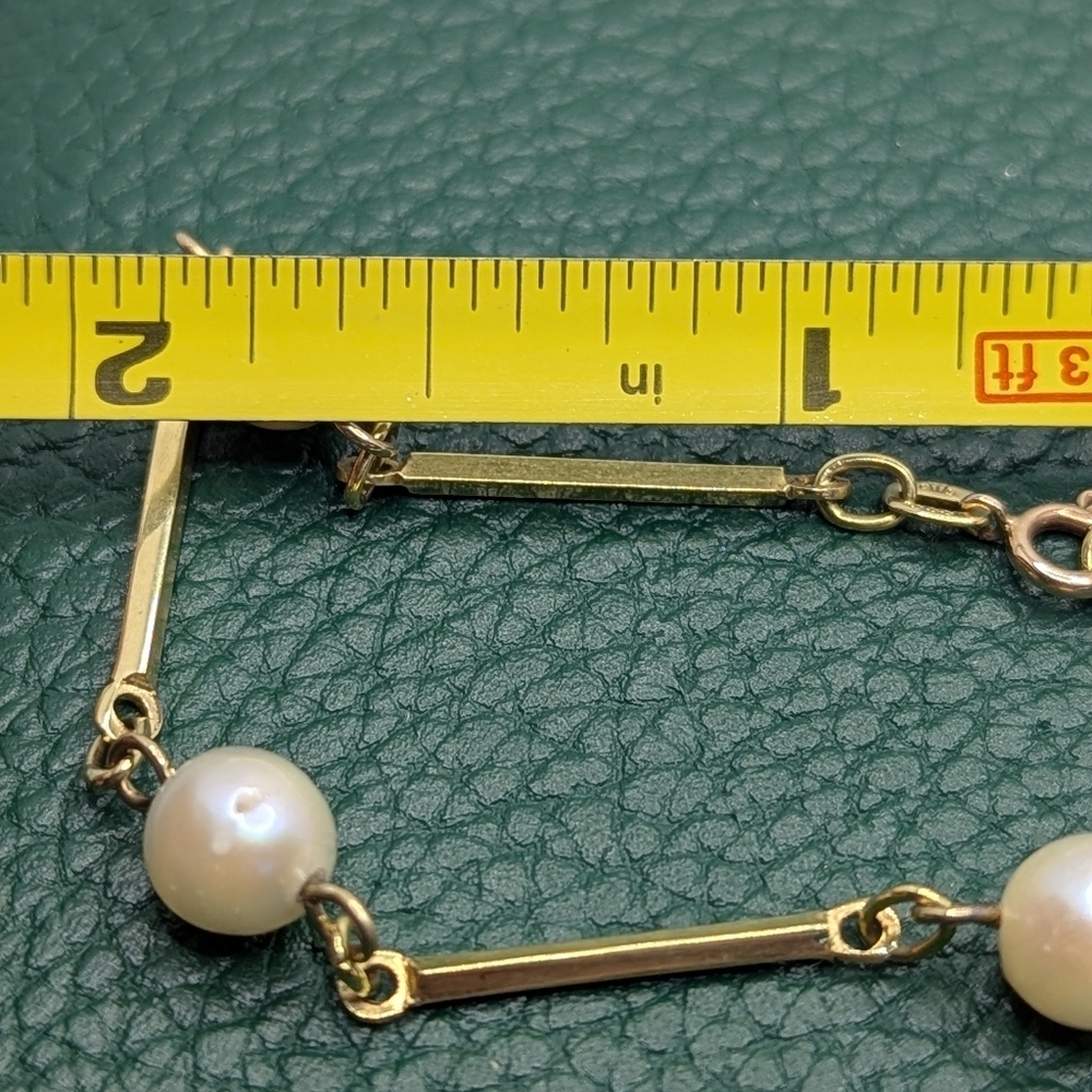✨ 8K Gold Natural Pearl Necklace ✨ - Picture 7 of 11